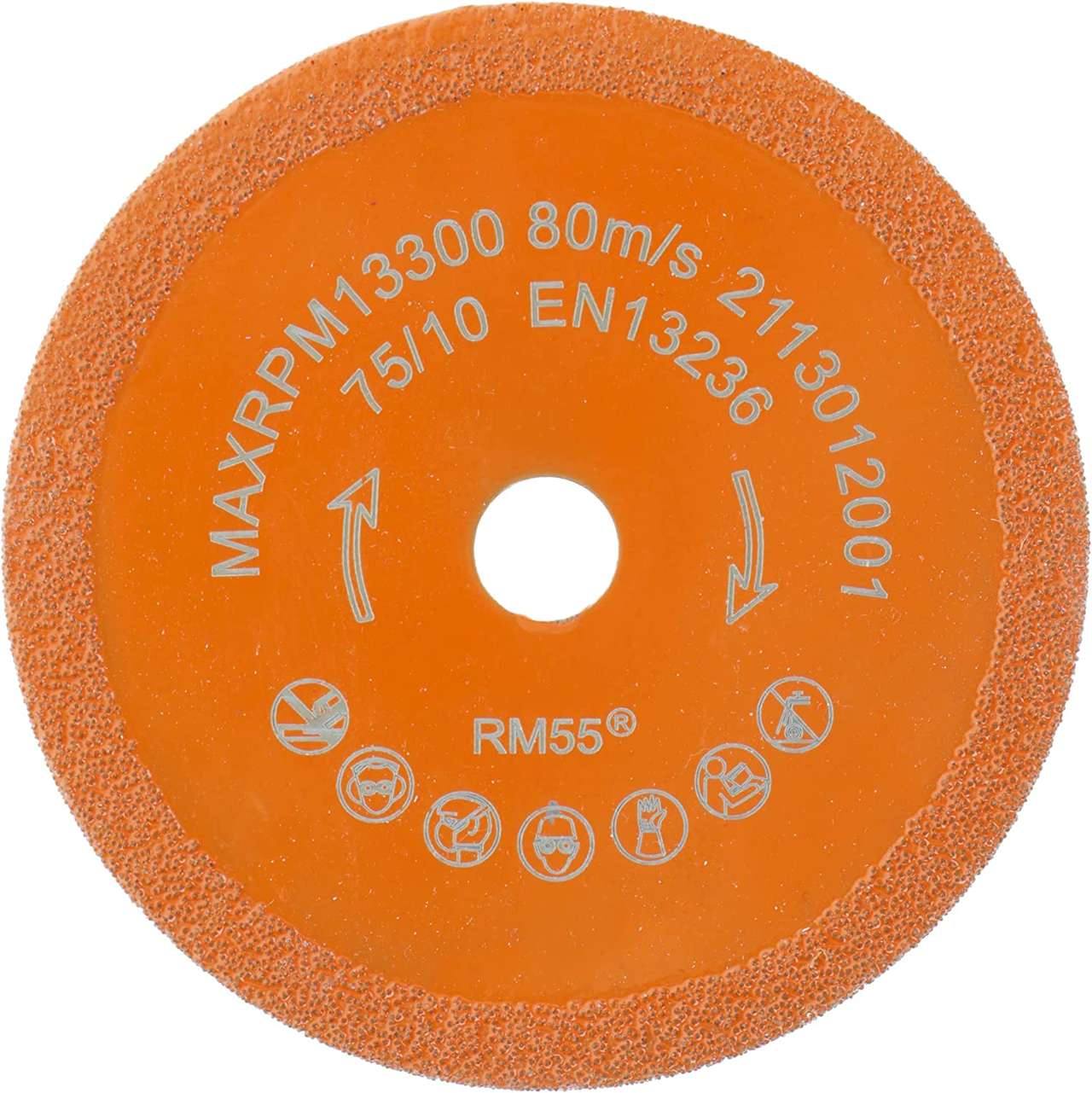 diamanttrennscheibe m01 glas 75mm hinten