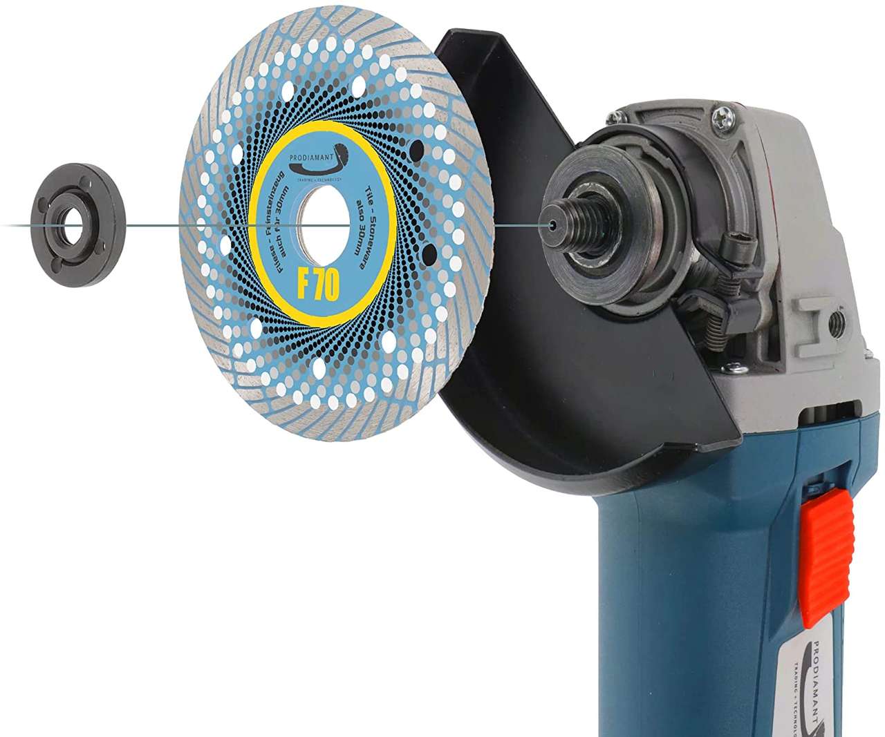 diamanttrennscheibe f70 115mm montage