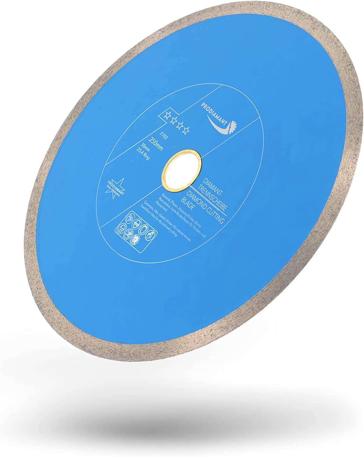 prodiamant diamanttrennscheibe fliese f702 250mm schraeg