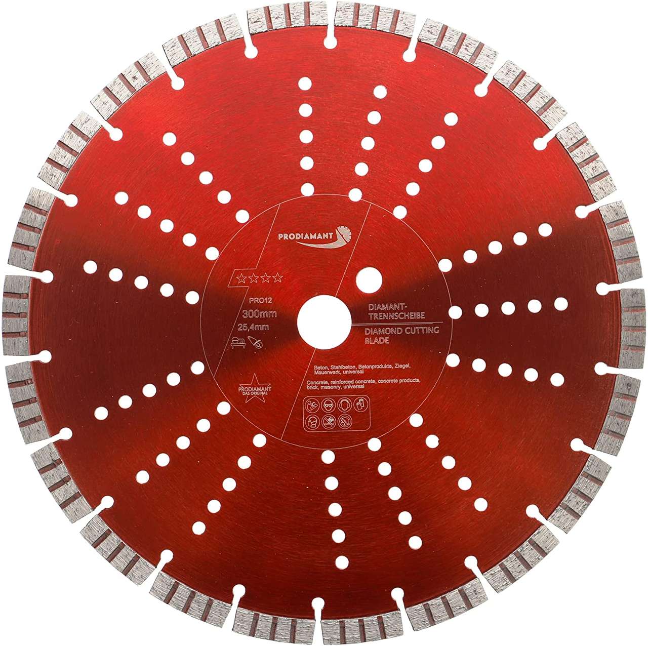 diamanttrennscheibe pro15 300mm 25 vorne