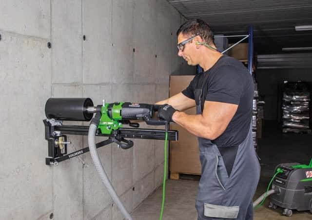 eibenstock kernbohrmaschine trocken esd162 anwendung mit bohrstaender