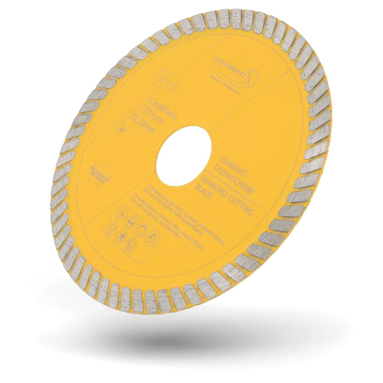 diamanttrennscheibe cerablade 110mm schraeg