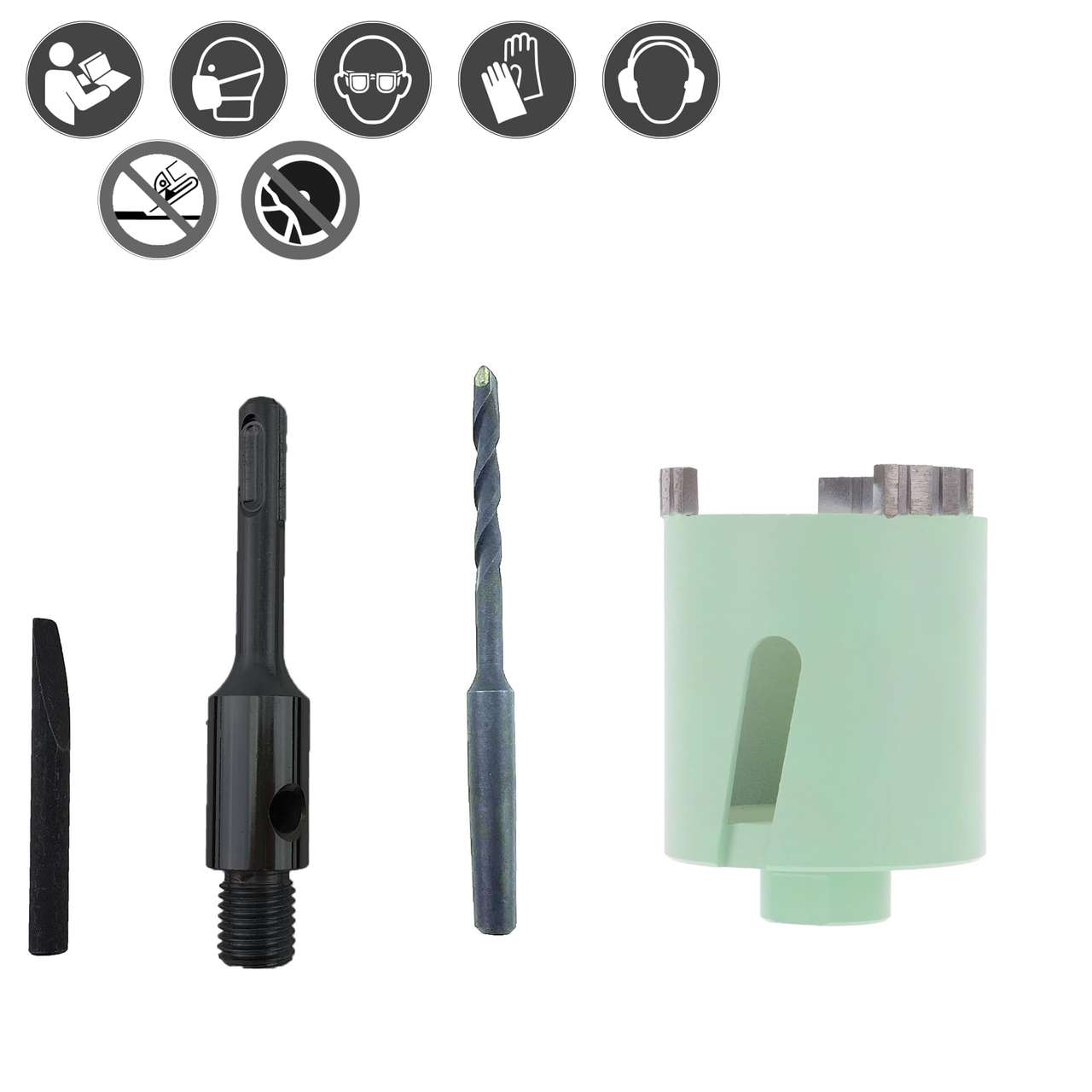 tool-elite diamant dosensenker set turbo 68mm sicherheit