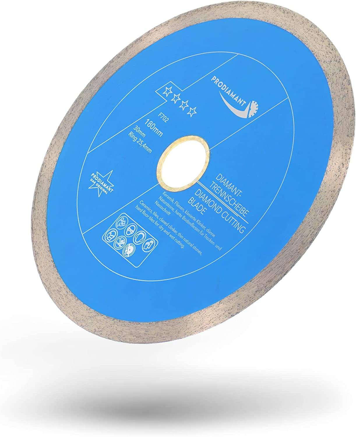 prodiamant diamanttrennscheibe fliese f702 180mm 30 schraeg