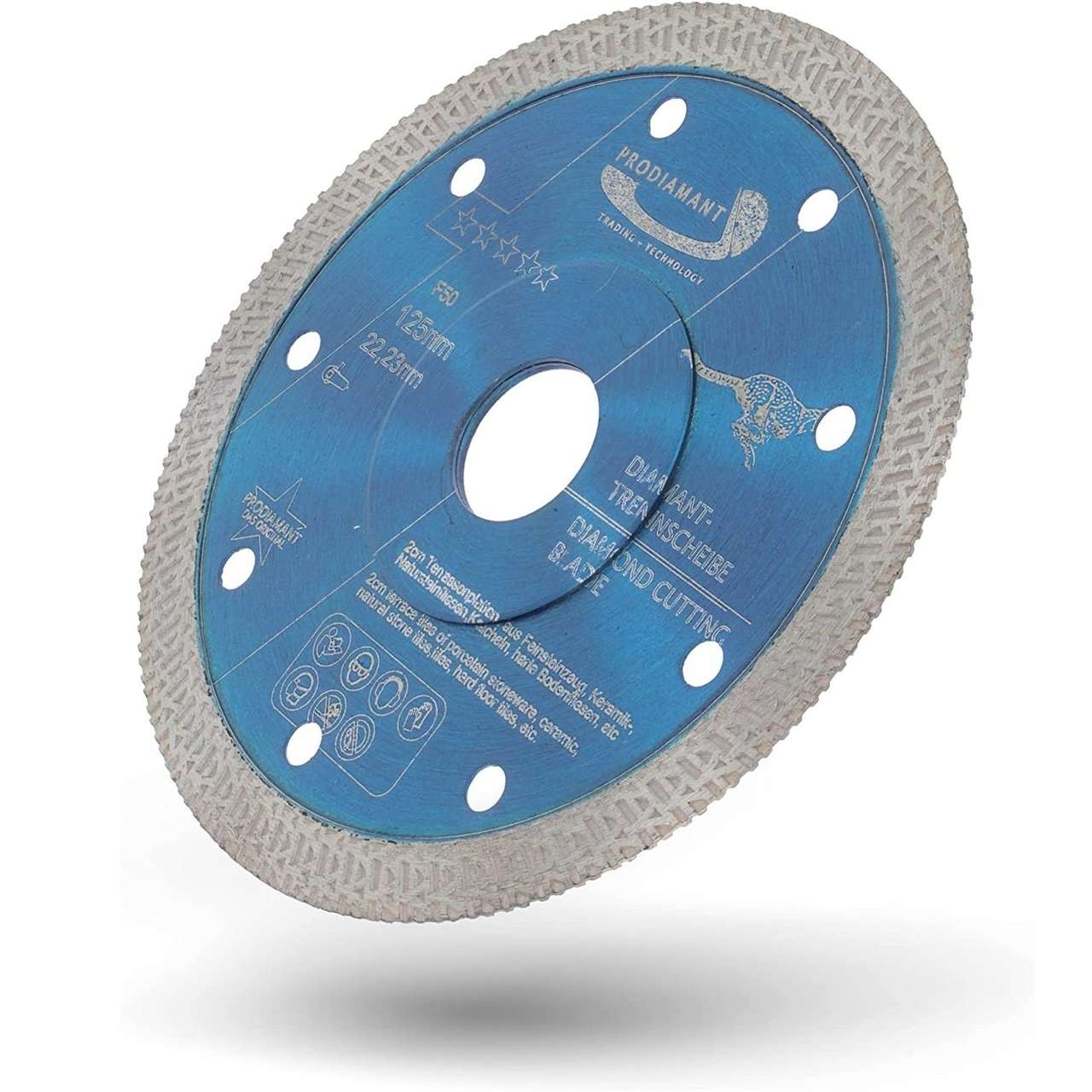 diamanttrennscheibe f50 125mm schraeg