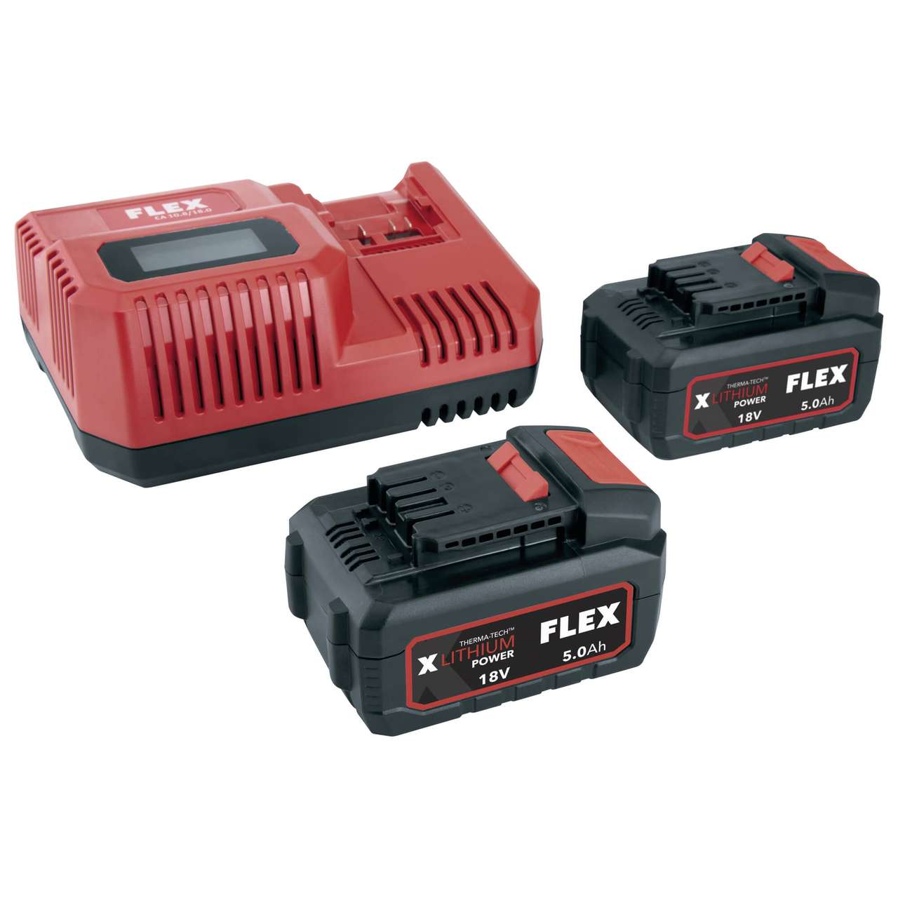 Akku Set P-Set 55 R - Ladegerät + 2x Akku (18V/5.0) flex P-Set 55 R akku und ladegeraet
