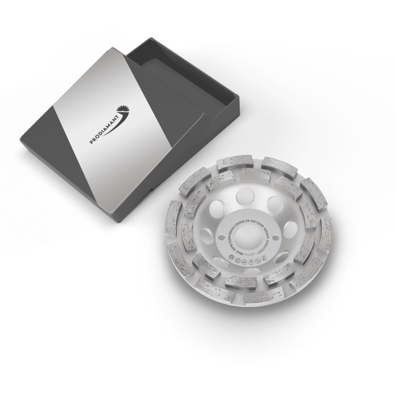 Schleiftopf doppelreihig 125mm mit verpackung