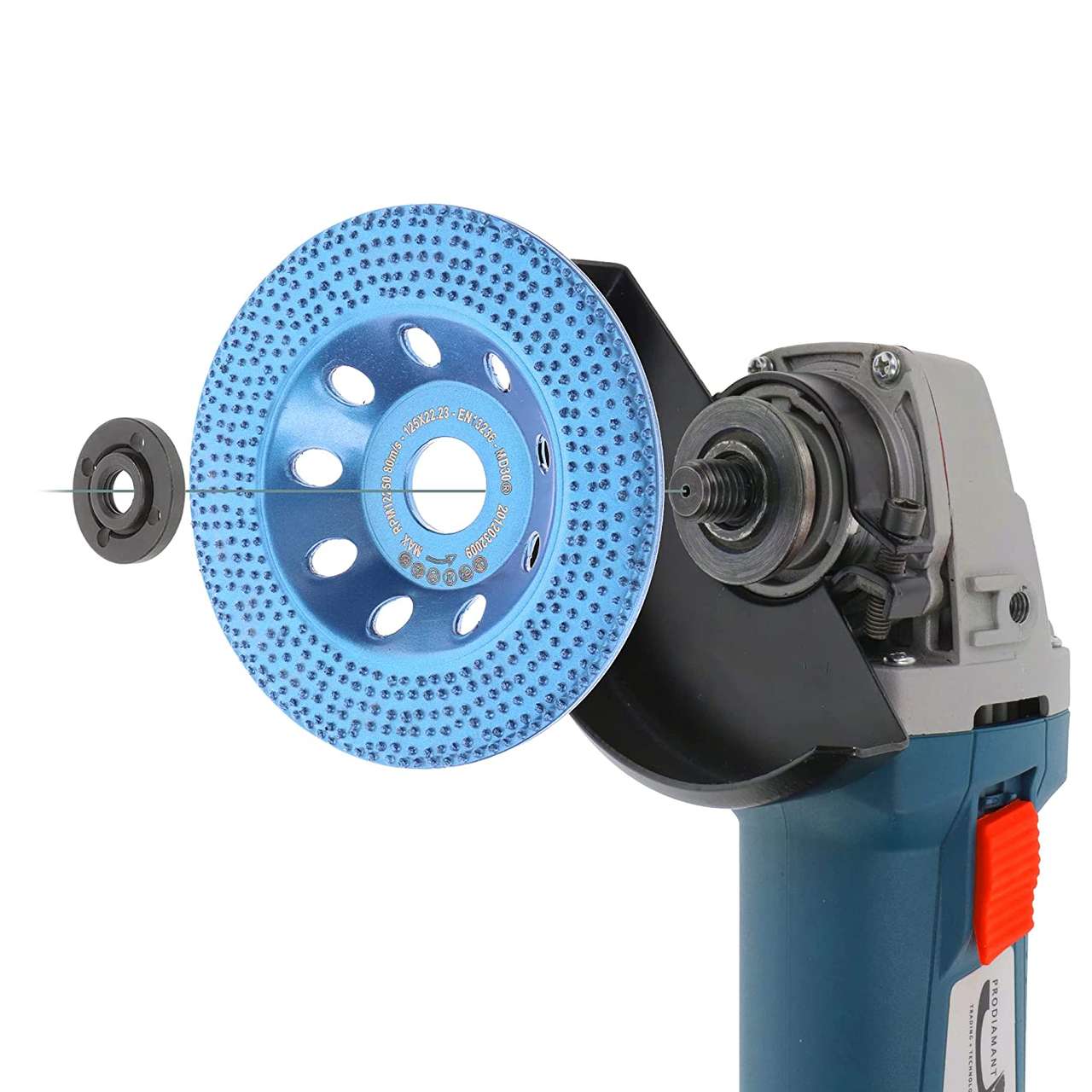 diamantschleiftopf st894 125mm montage