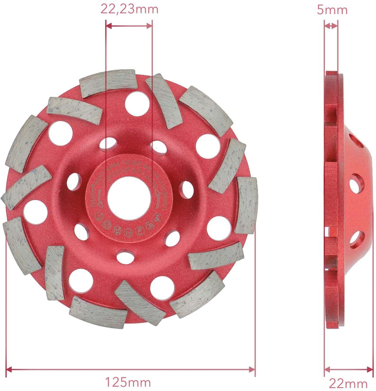 schleiftopf extra speed abmessung