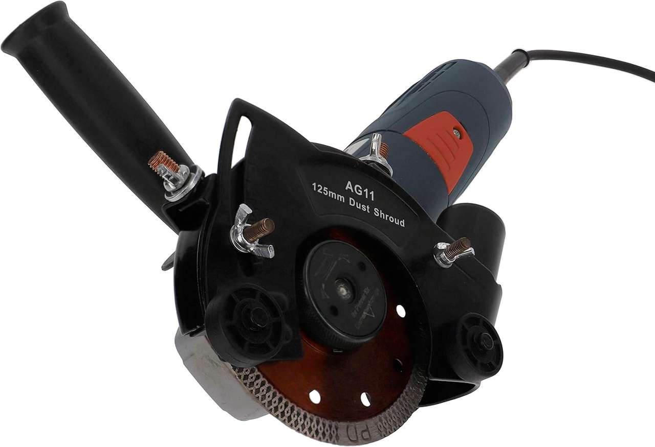 prodiamant absaughaube metall 125mm auf winkelschleifer