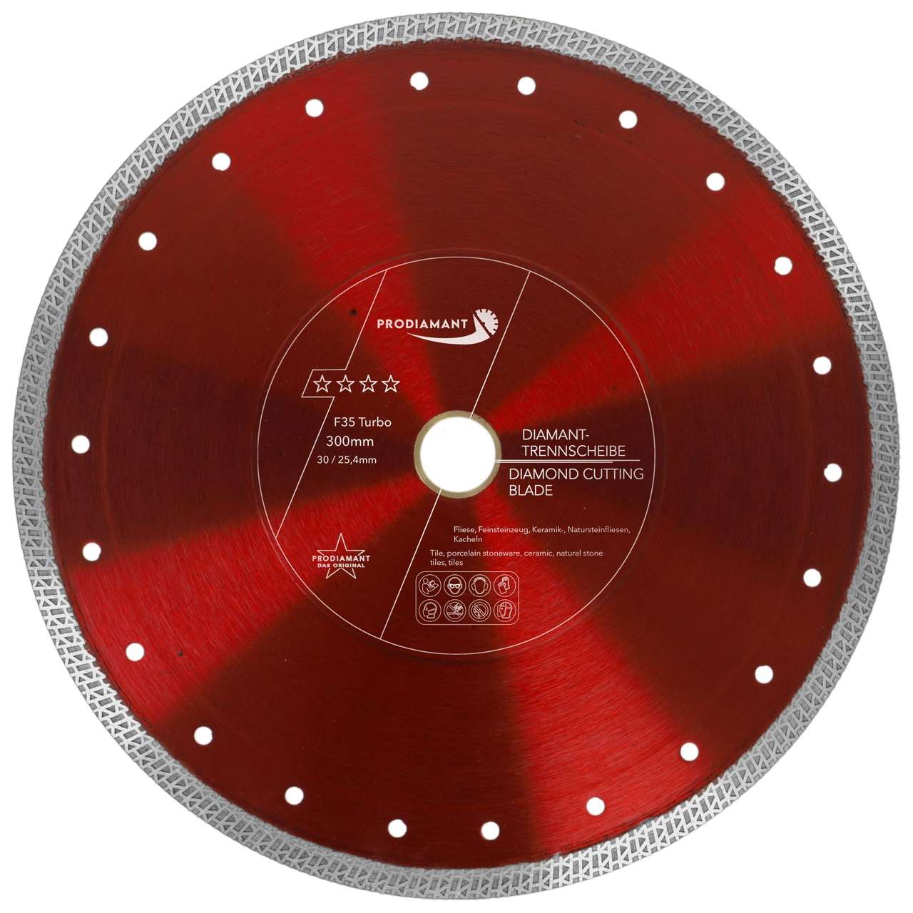 diamanttrennscheibe fliese 300mm vorne