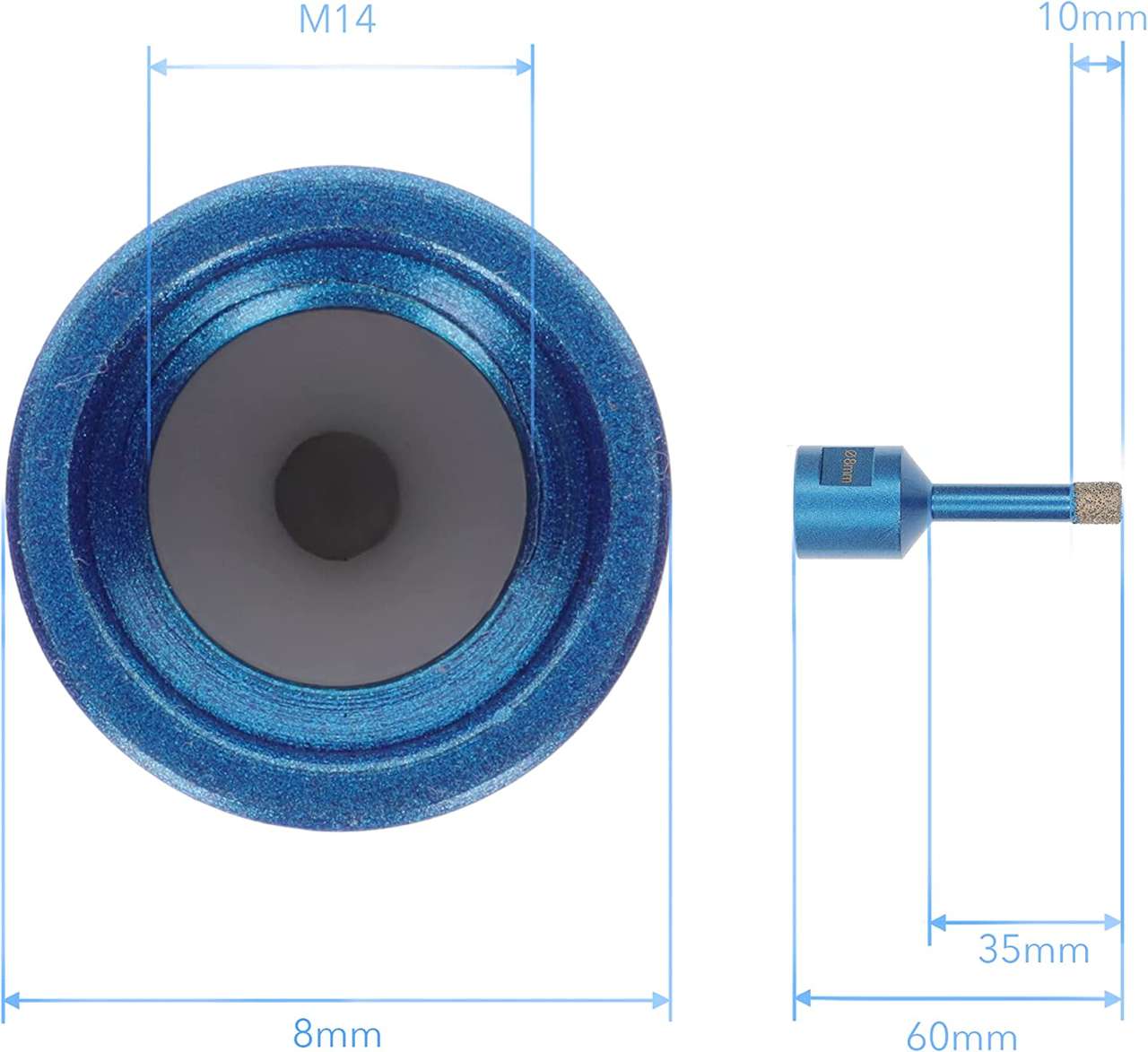 diamant fliesenbohrer db009 8mm abmessung