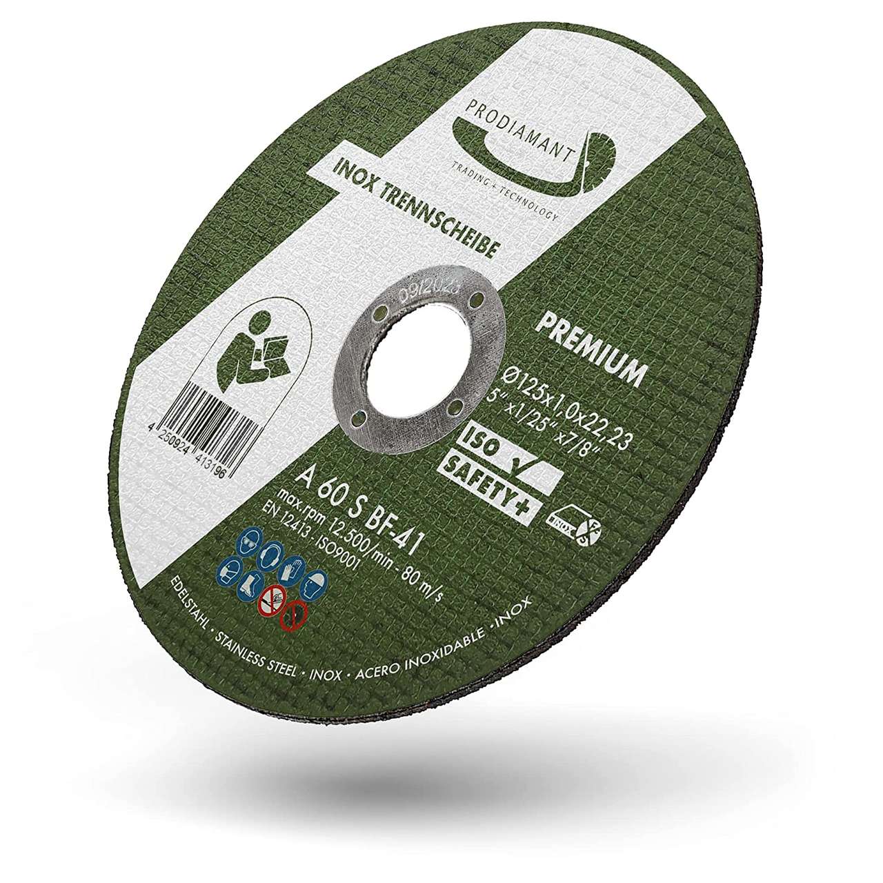 prodiamant inox trennscheibe 125mm schraeg