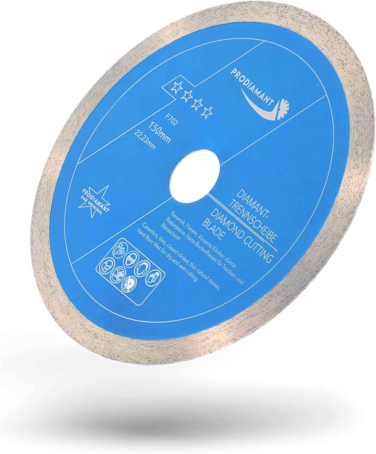 prodiamant diamanttrennscheibe fliese f702 150mm schraeg