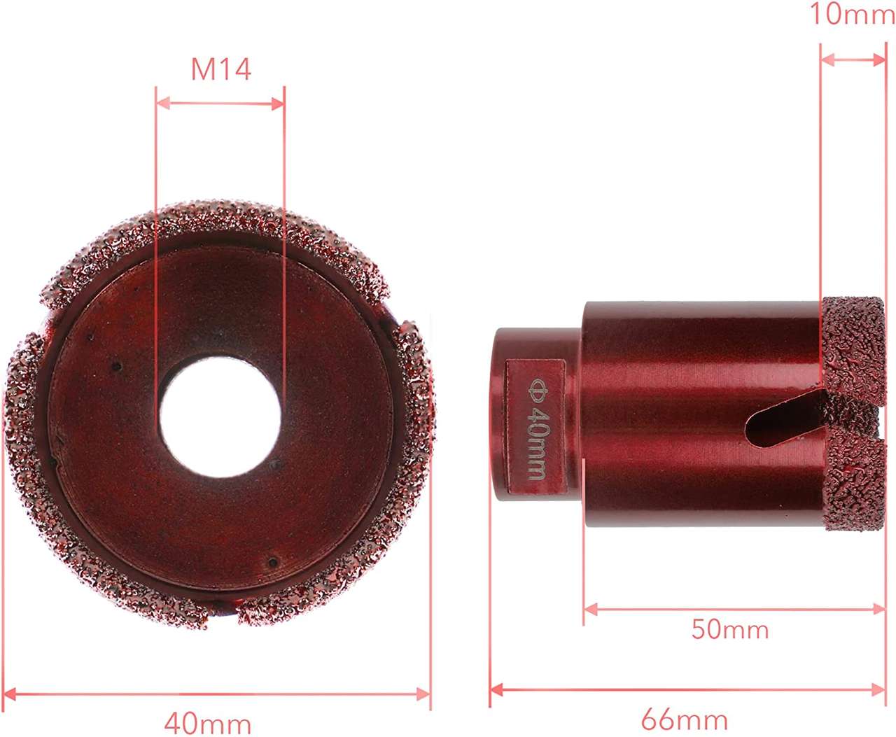 prodiamant fliesenbohrer diamant speedmaster 40mm abmessung