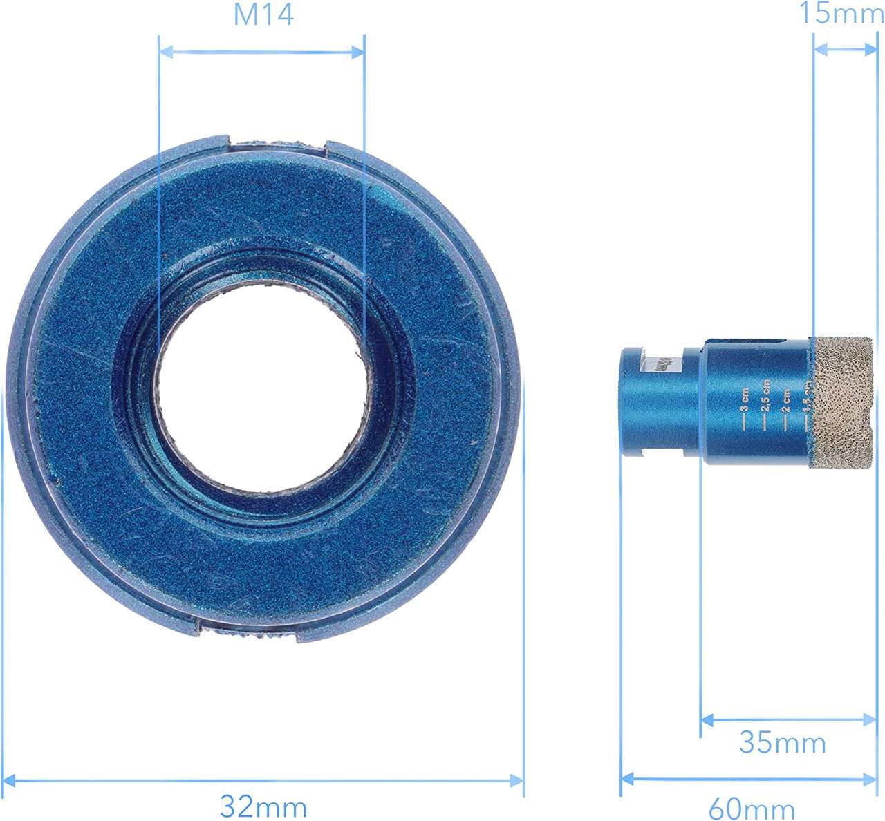 diamant fliesenbohrer db009 32mm abmessung