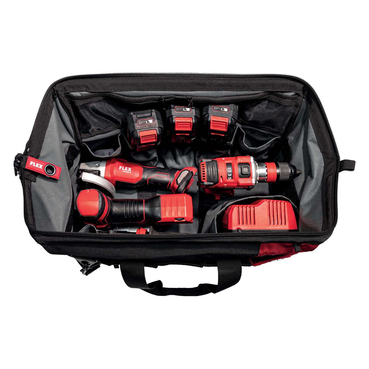 flex transporttasche mit werkzeug