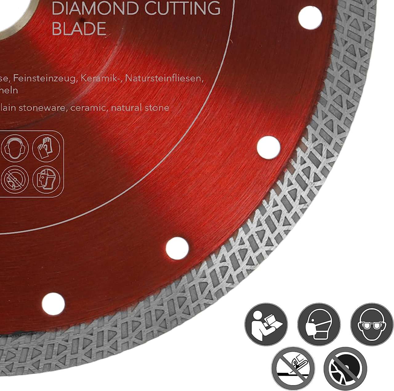 diamanttrennscheibe fliese 200mm sicherheit