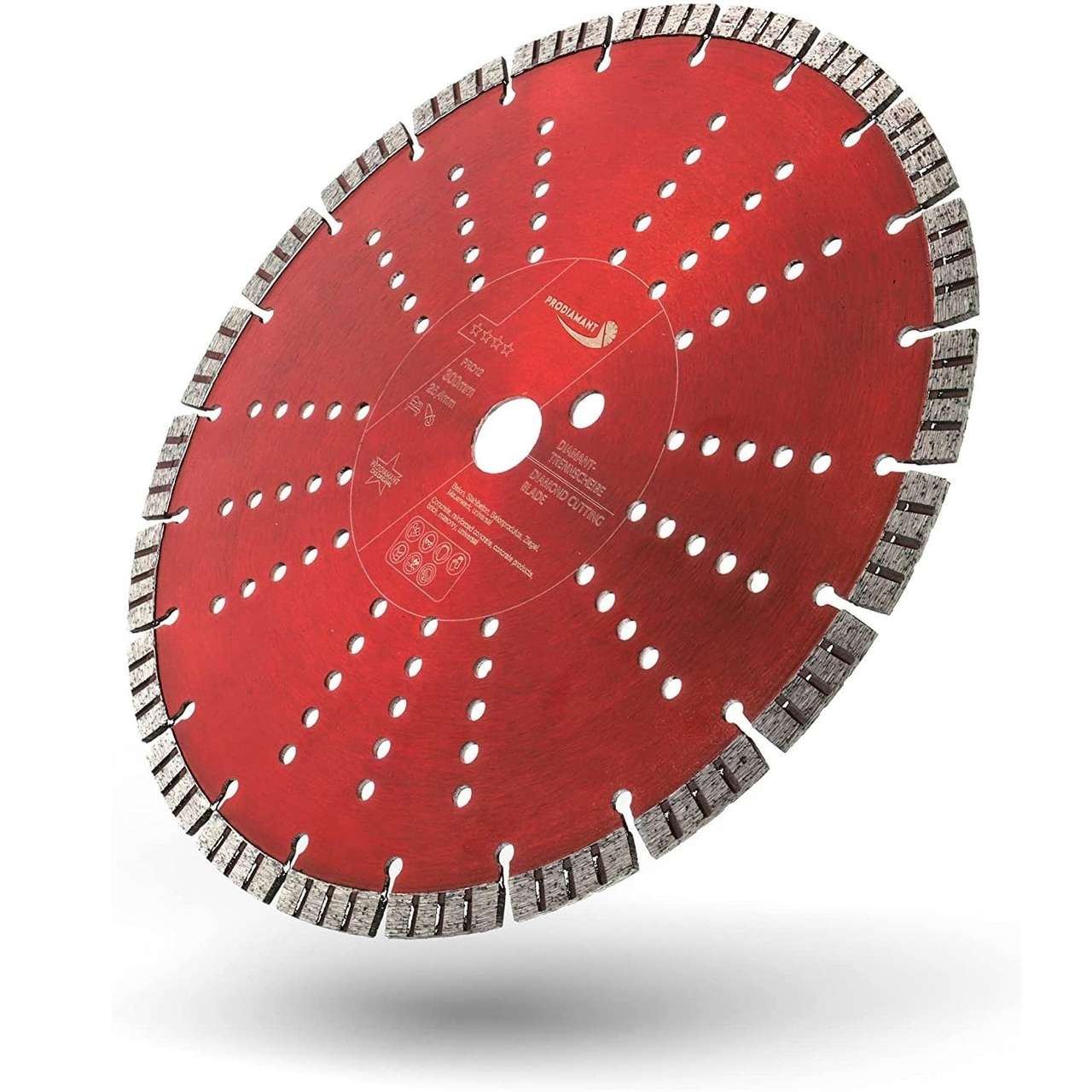 diamanttrennscheibe pro15 300mm 25 schraeg