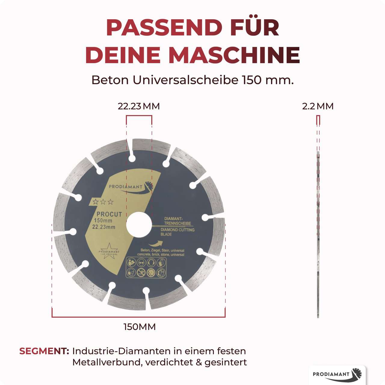 prodiamant-diamanttrennscheibe-procut-150mm-abmessung