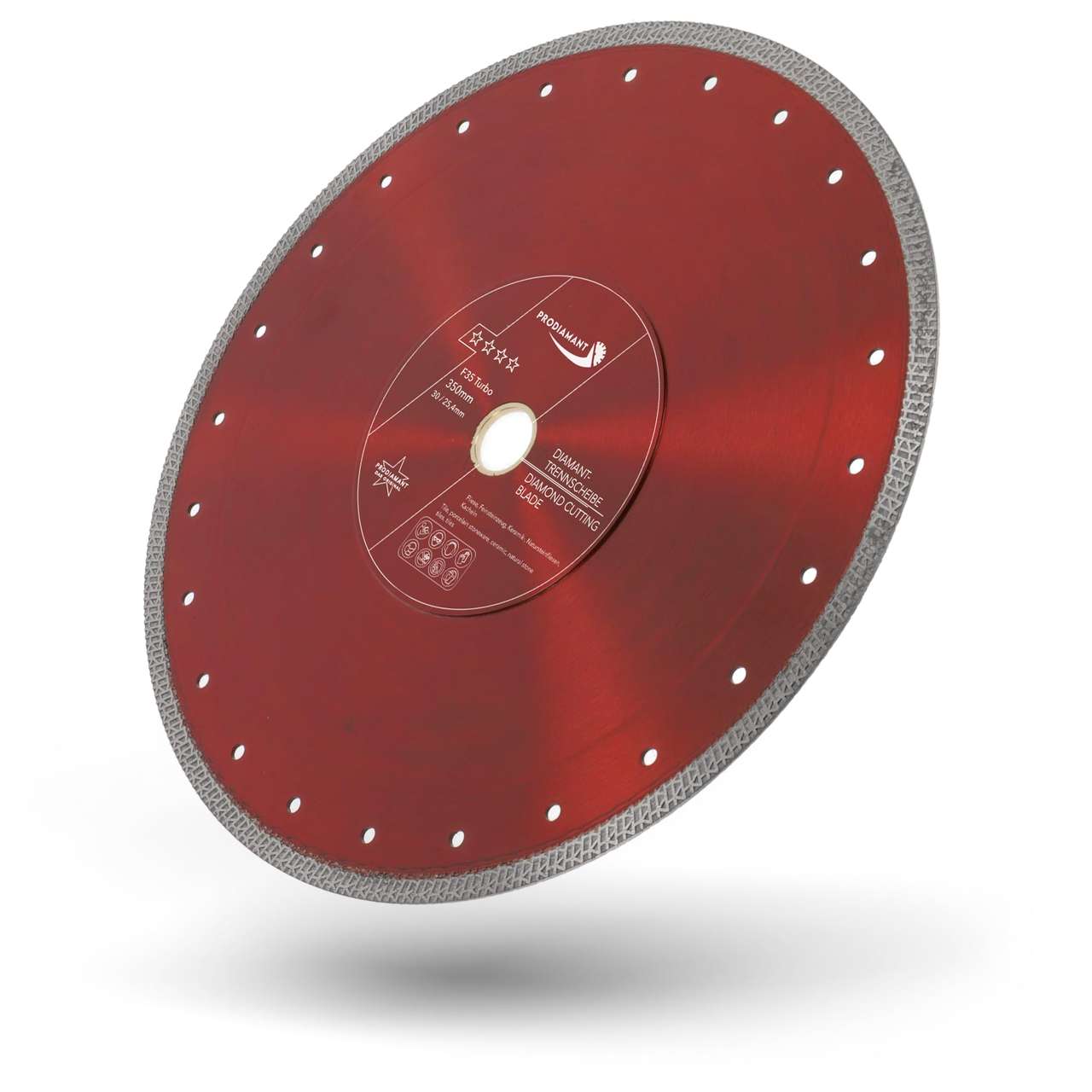 diamanttrennscheibe fliese 350mm schraeg