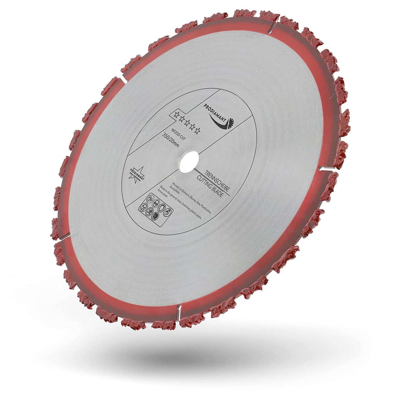 hartmetall trennscheibe woodcut 350mm 20 schraeg
