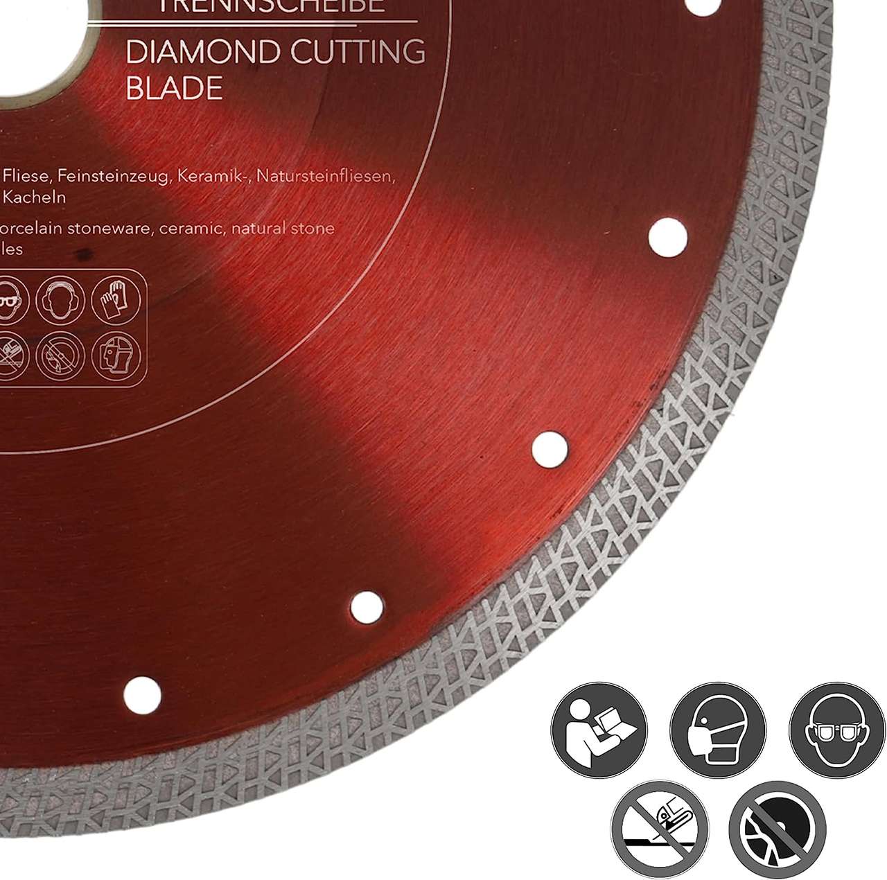 diamanttrennscheibe fliese 250mm sicherheit
