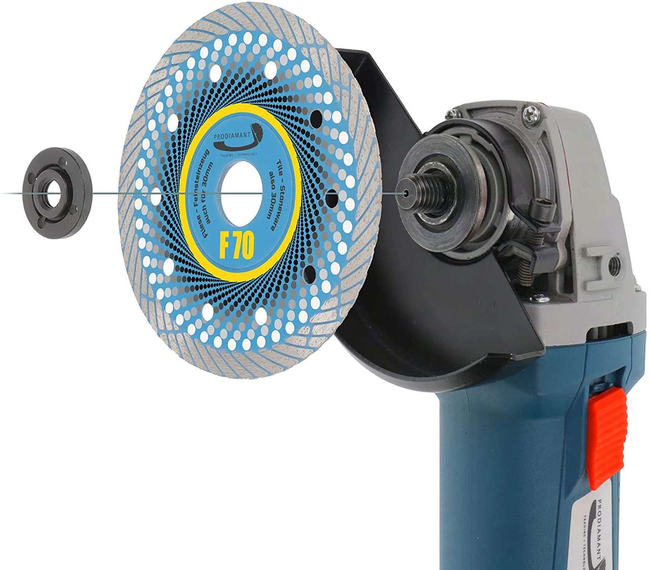 diamanttrennscheibe f70 125mm montage