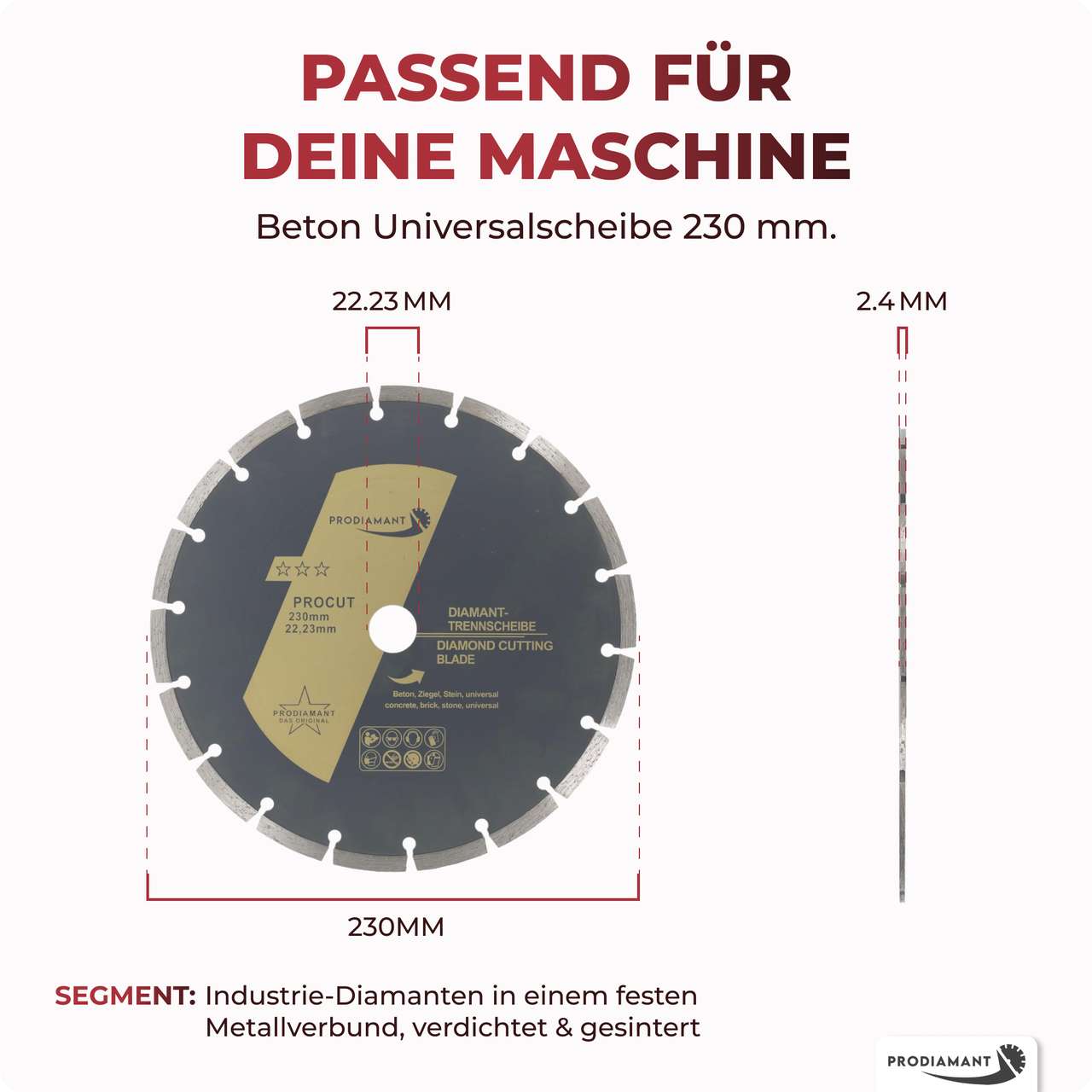 prodiamant-diamanttrennscheibe-procut-230mm-abmessung