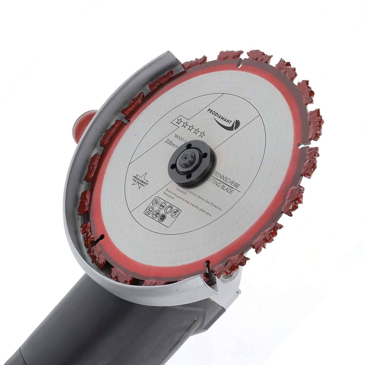 hartmetall trennscheibe woodcut 230mm auf winkelschleifer