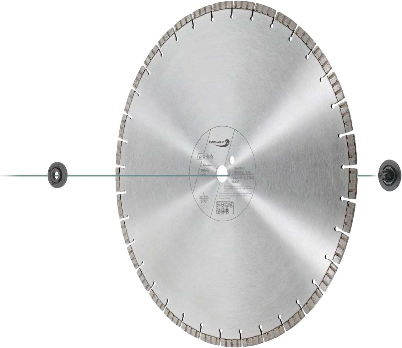 prodiamant diamanttrennscheibe b711 500mm montage