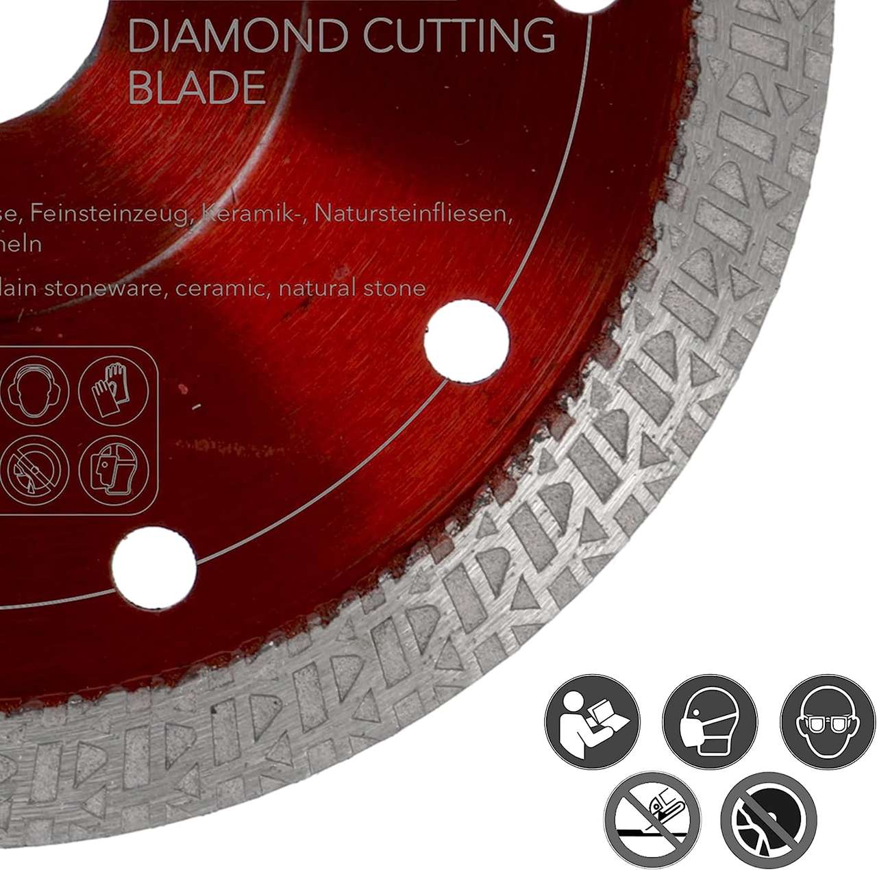 diamanttrennscheibe fliese 125mm sicherheit