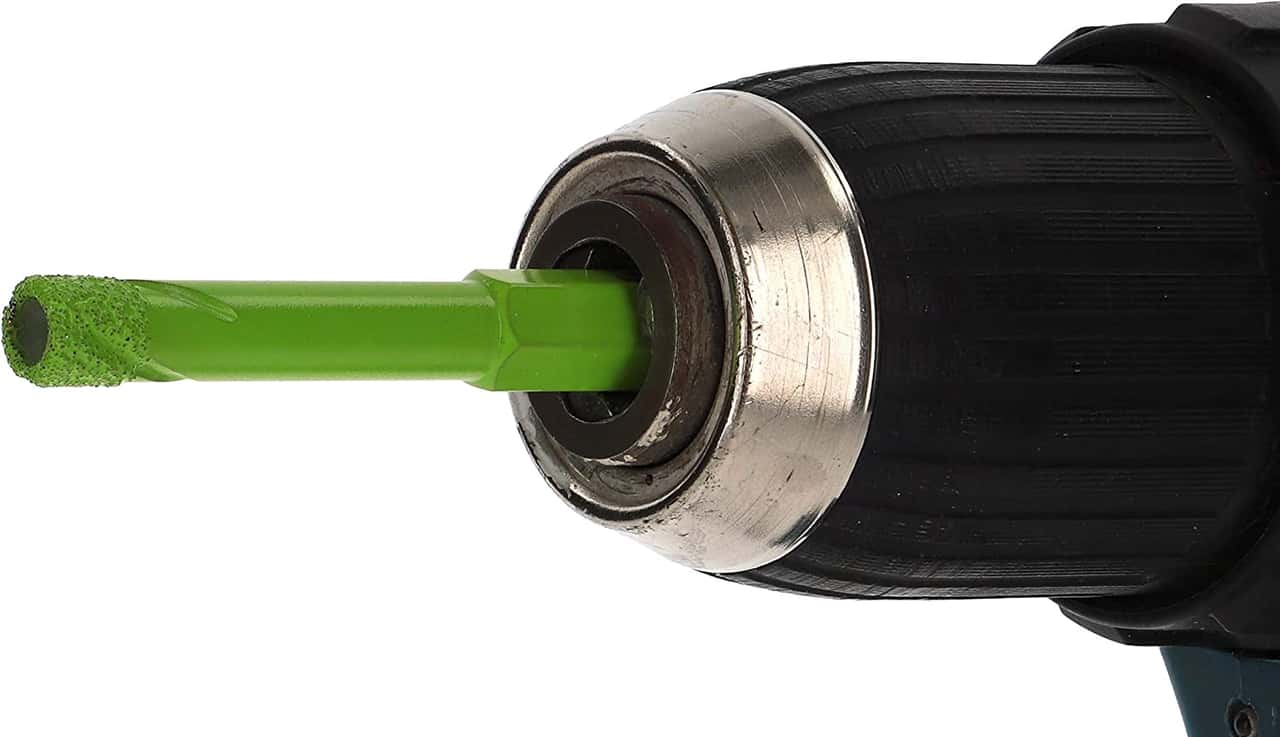 tool-elite fliesenbohrer 8mm 6-kant auf maschine