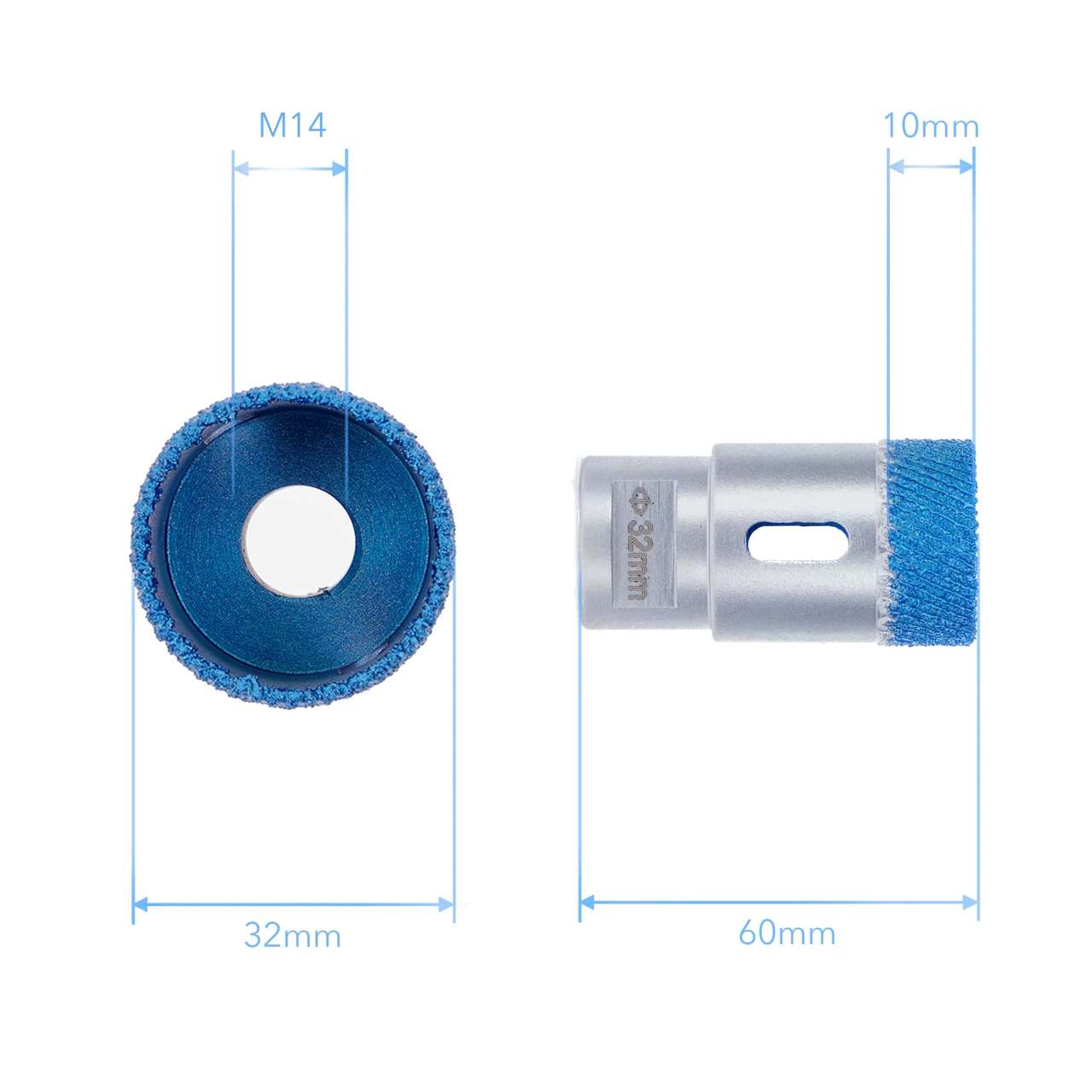 matrix fliesenbohrer db70 32mm abmessung