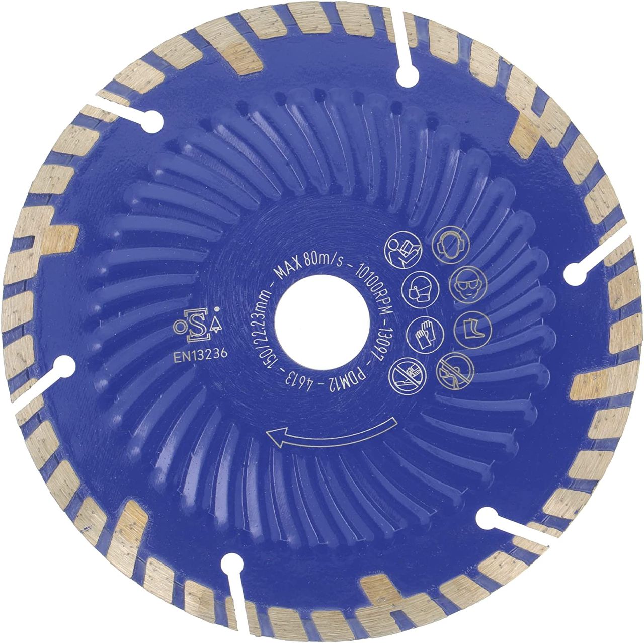 diamanttrennscheibe gts650 150mm hinten
