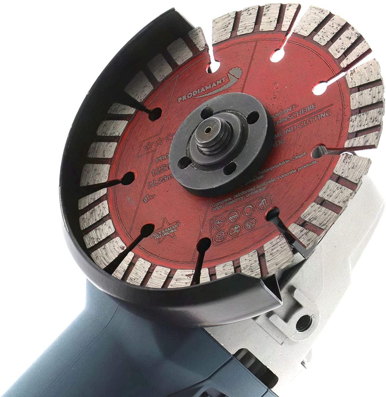 diamanttrennscheibe pro12 125mm auf winkelschleifer