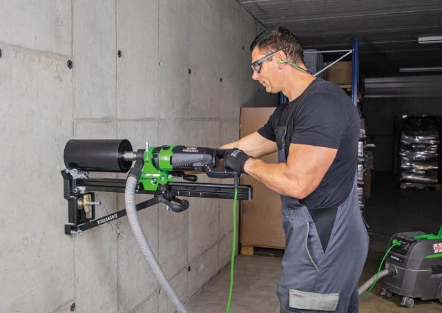 eibenstock kernbohrmaschine trocken esd162 anwendung mit bohrstaender