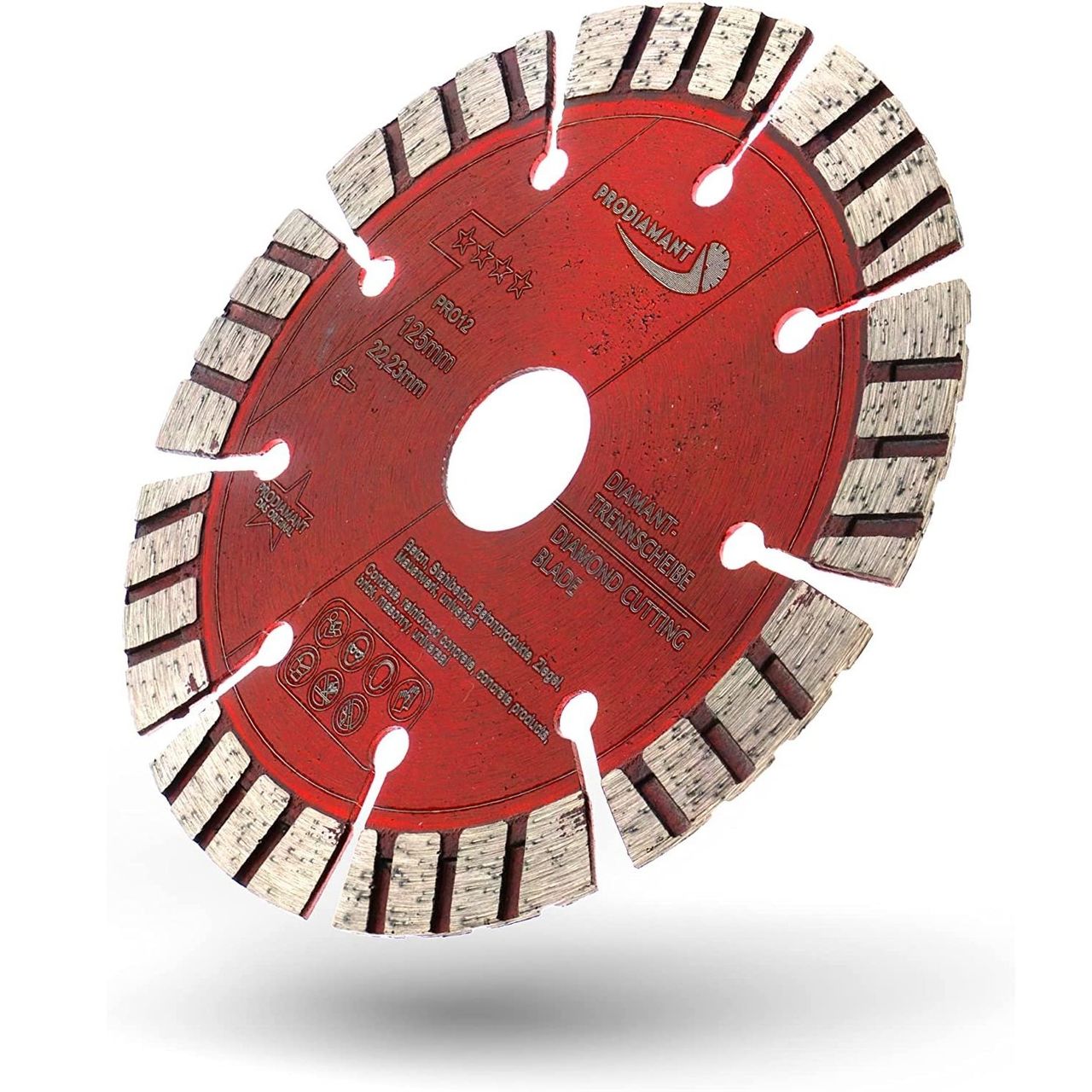 diamanttrennscheibe pro12 125mm schraeg
