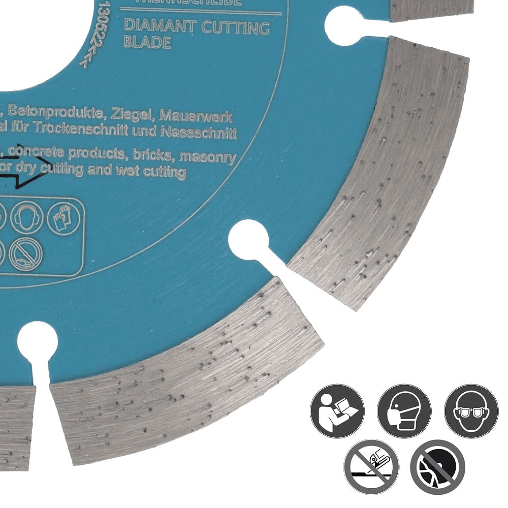diamanttrennscheibe b14 115mm sicherheit