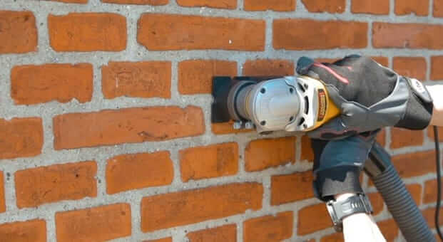 Fugenfräser mit Absaugung auf Winkelschleifer