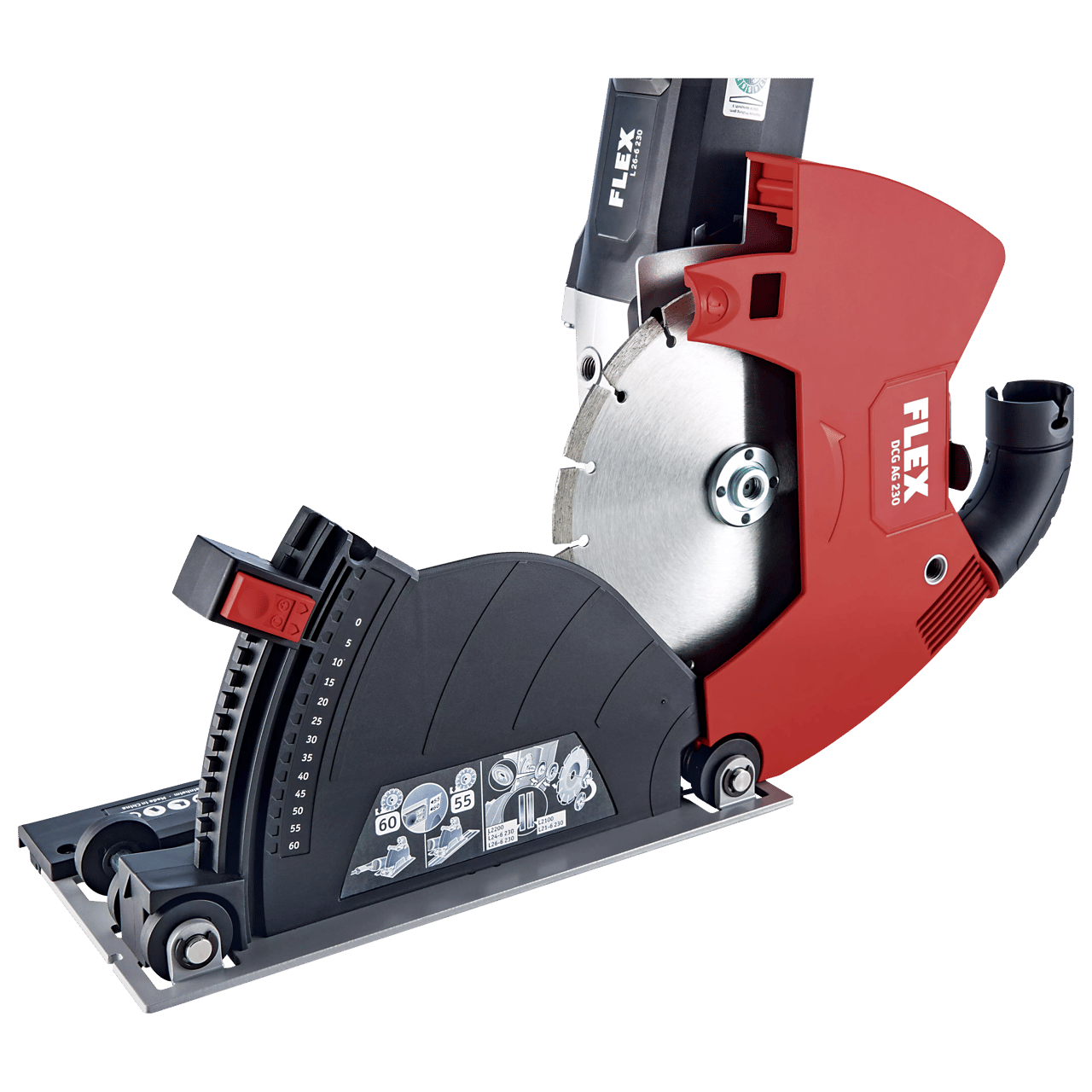 FLEX DCG AG 230 Trenn-Absaughaube für Winkelschleifer 230 mm – Ansicht 7
