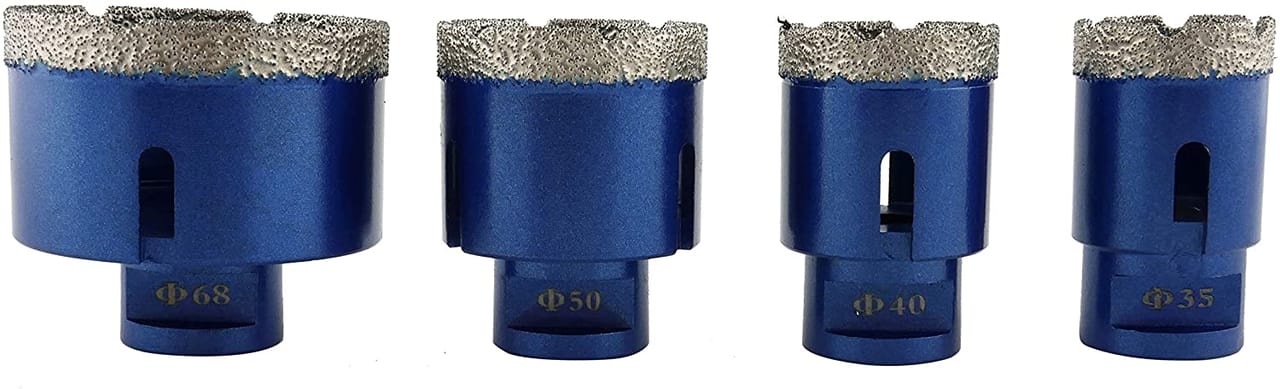 prodiamant koffer set 4tlg blau bohrer