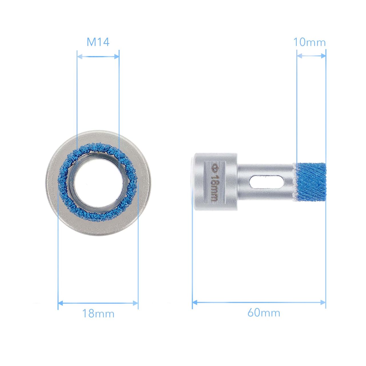 matrix fliesenbohrer db70 18mm abmessung