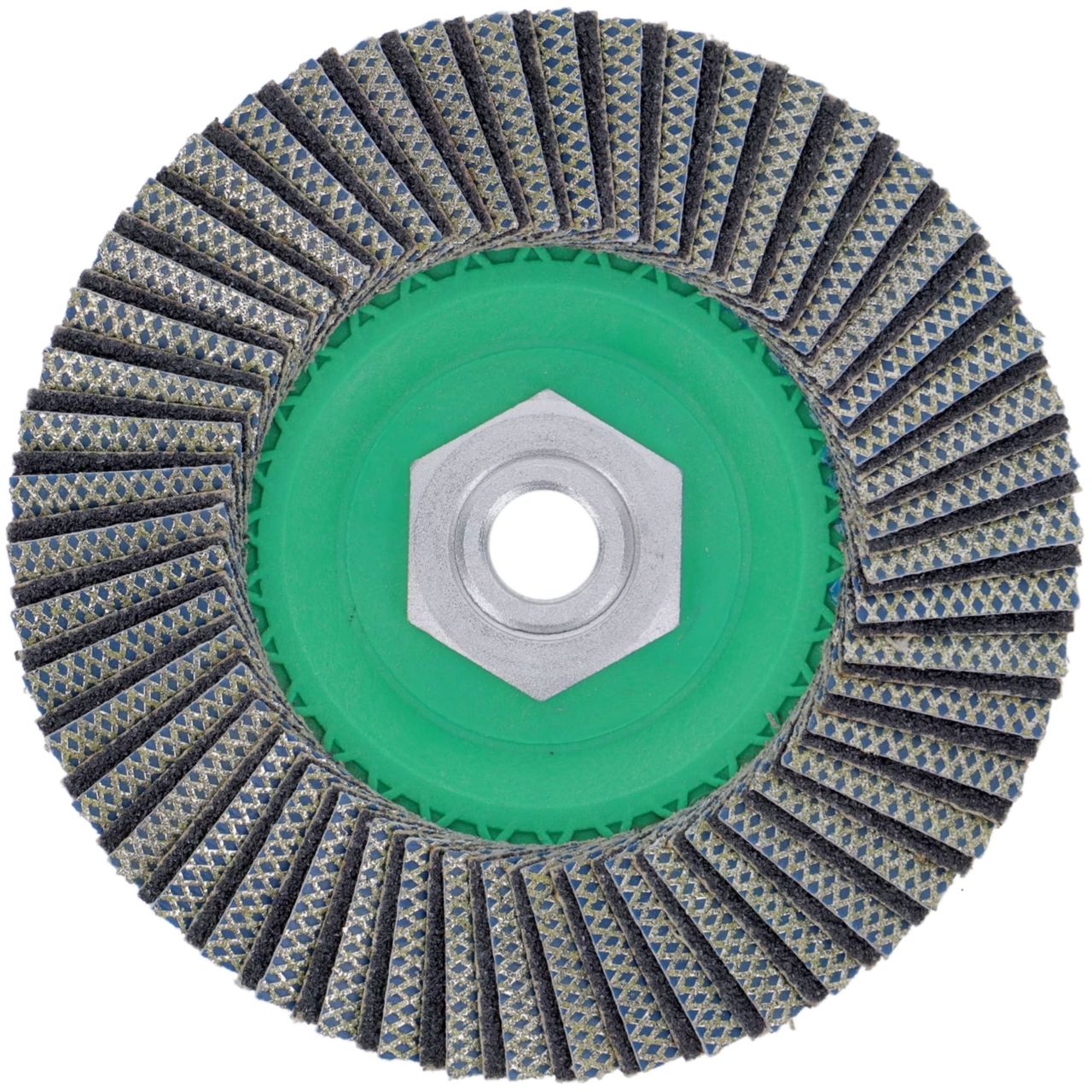 Diamant Fächerscheibe Hybrid 115mm Korn 60 grob für Fliesen, Keramik, Naturstein