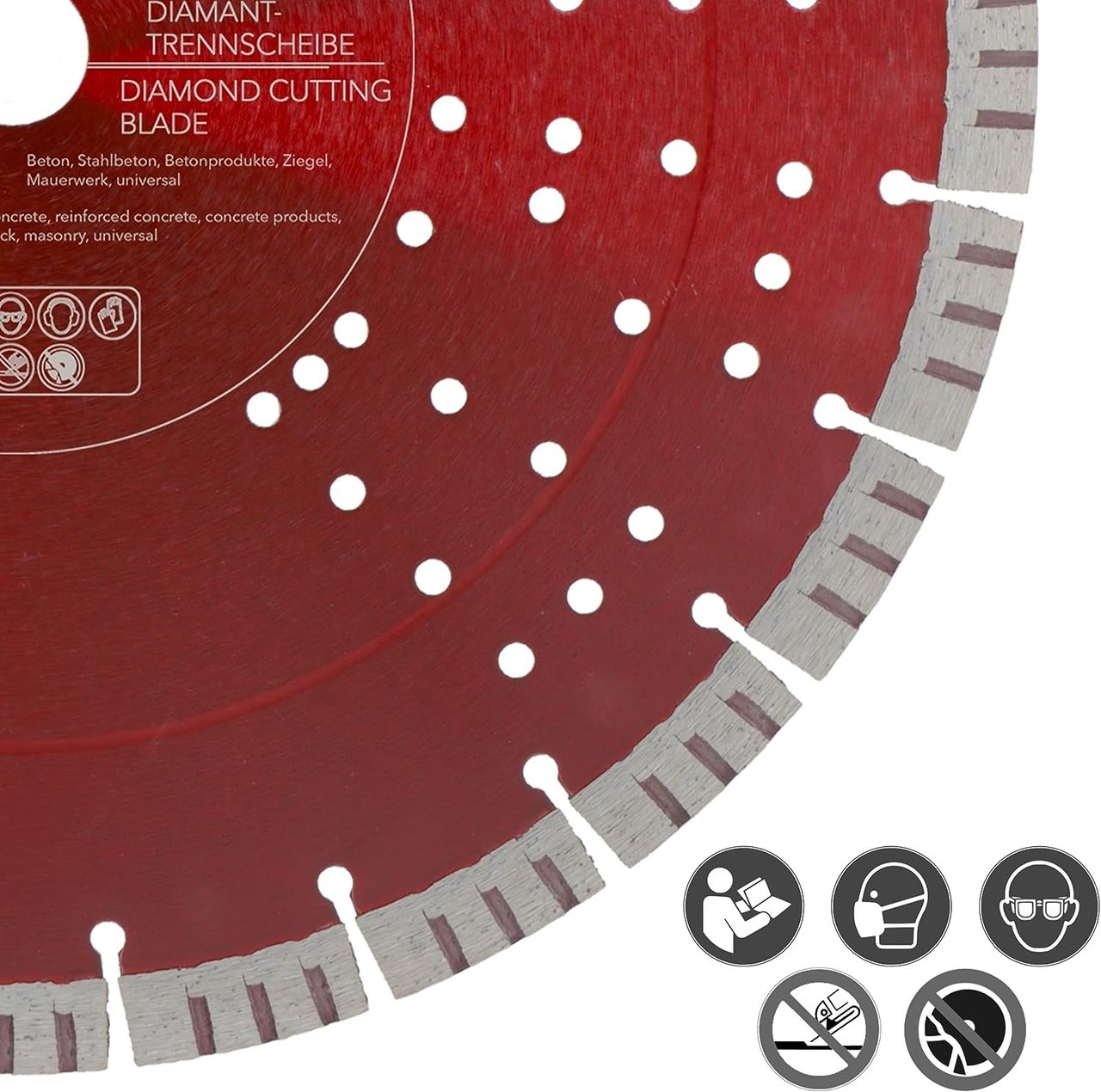 diamanttrennscheibe pro15 350mm 25 sicherheit