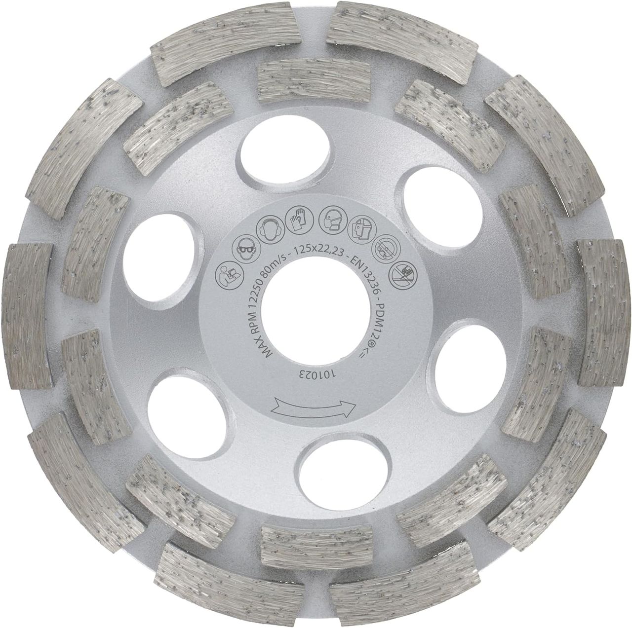 prodiamant premium diamantschleiftopf 125mm doppelreihig gedreht