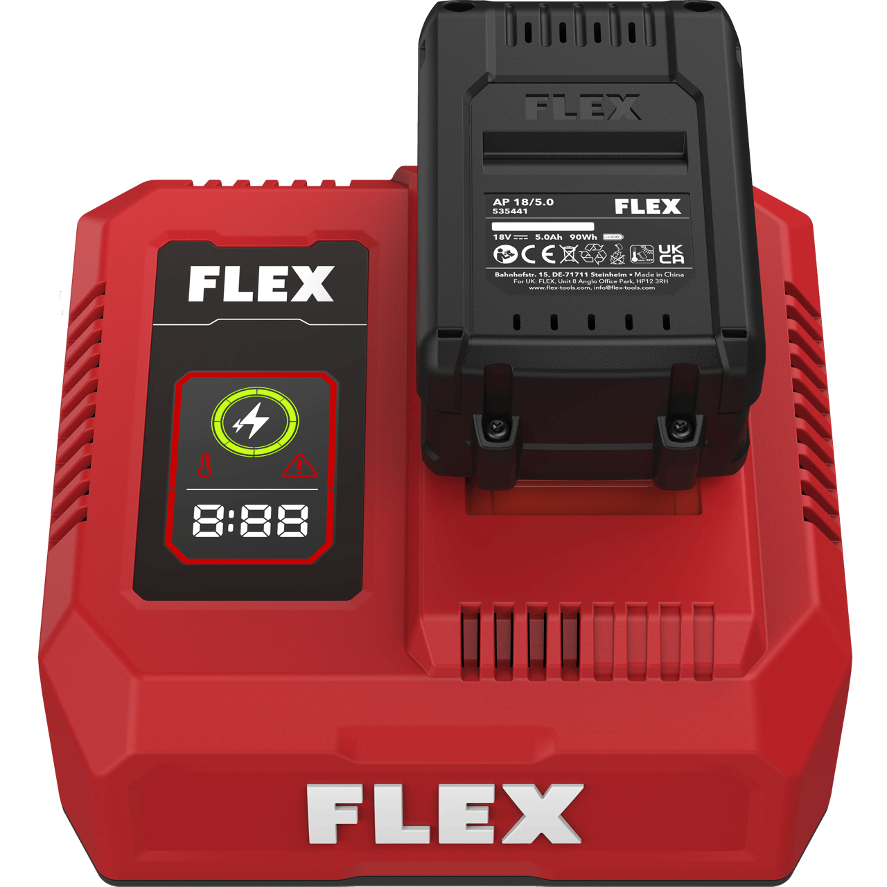 FLEX CA2 12/18 Schnellladegerät mit LED-Farbdisplay – Ansicht 6