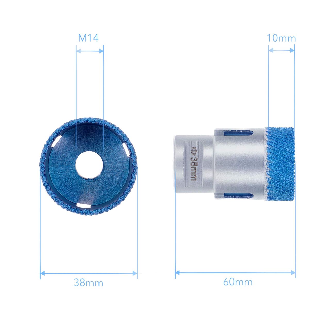matrix fliesenbohrer db70 38mm abmessung