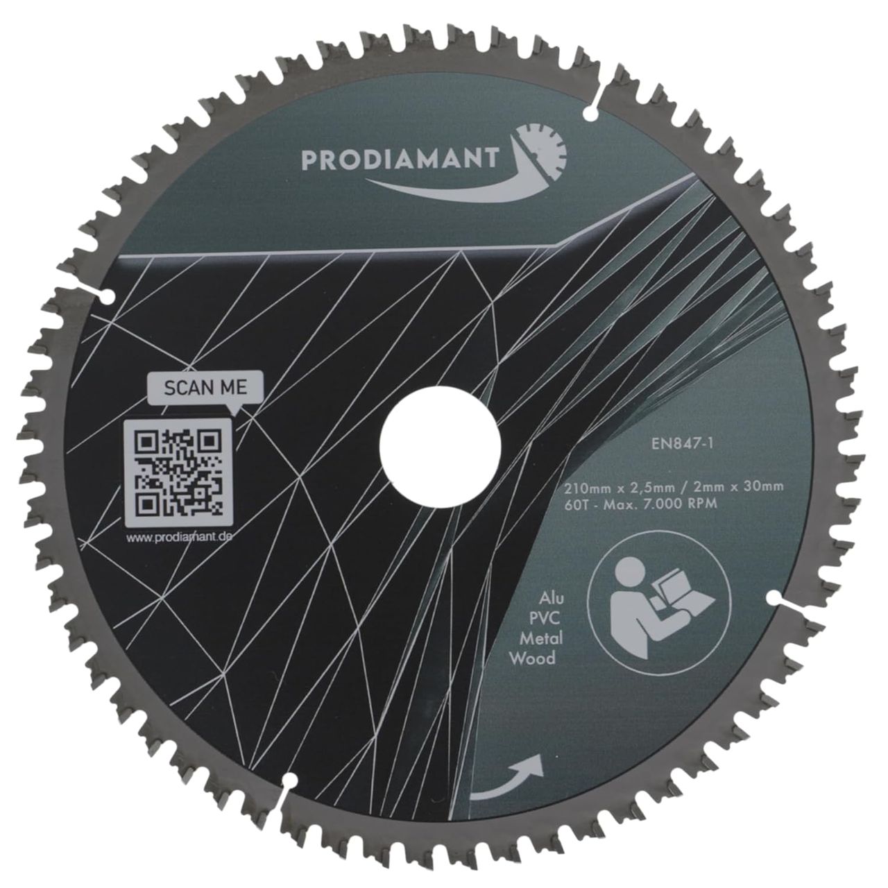 prodiamant-tct-kreissaegeblatt-210-vorne