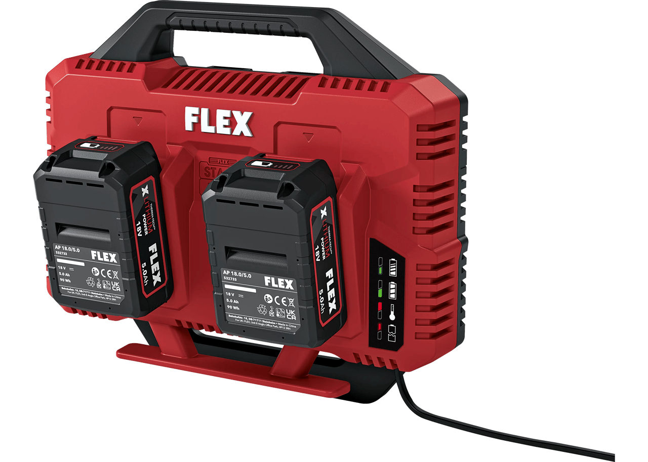 FLEX CA SP 2x 12/18 Doppel-Schnellladegerät für 12- und 18-V-Akkus – Ansicht 3
